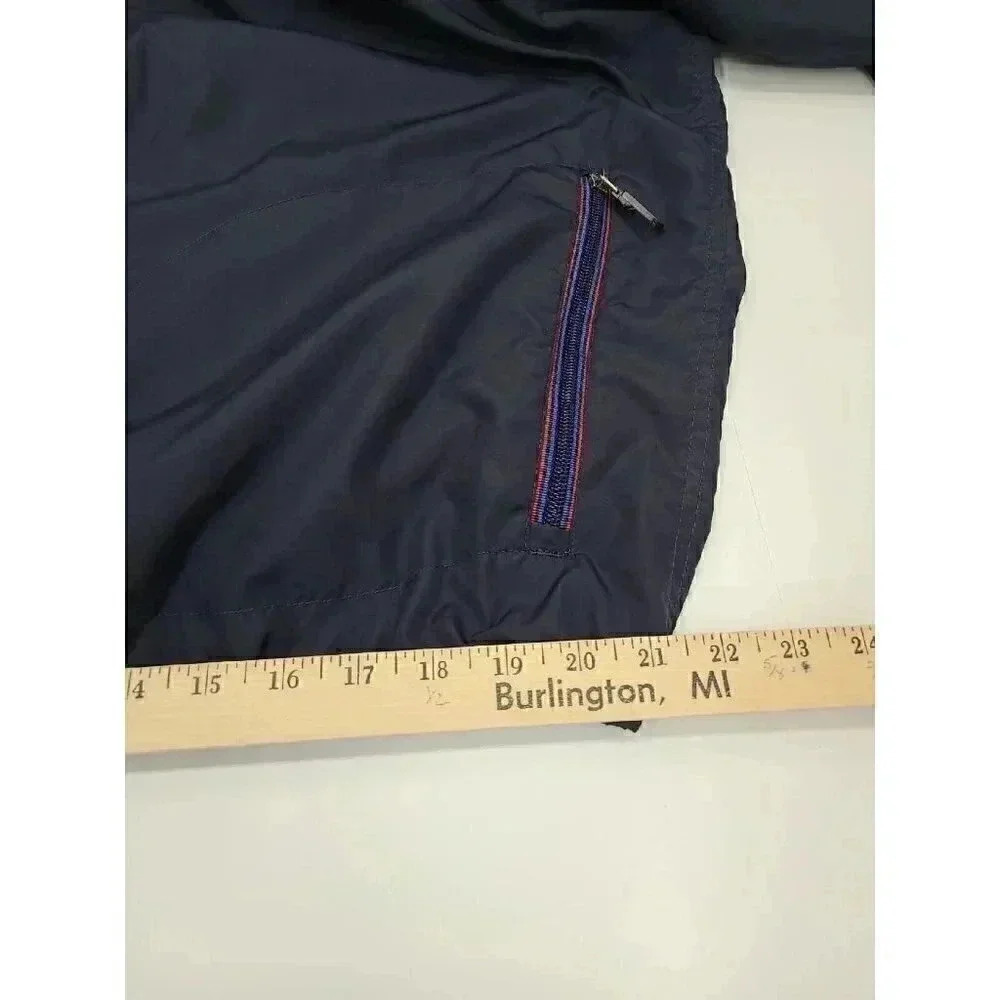 Vintage Eddie Bauer Blue Wind Jacket Men's Size Tall Large Vented Back - Picture 5 of 7
